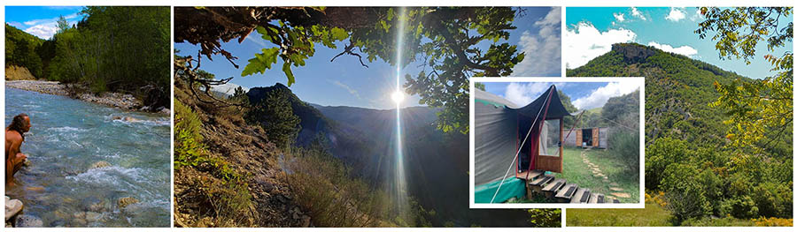 sisteron et sivergues lieux de pratiques des stages et bivouacs chamaniquesen nature sauvage